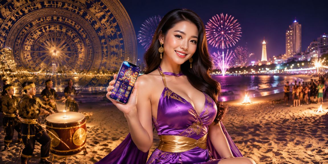 Khung cảnh bãi biển Vũng Tàu cùng casino di động vn254